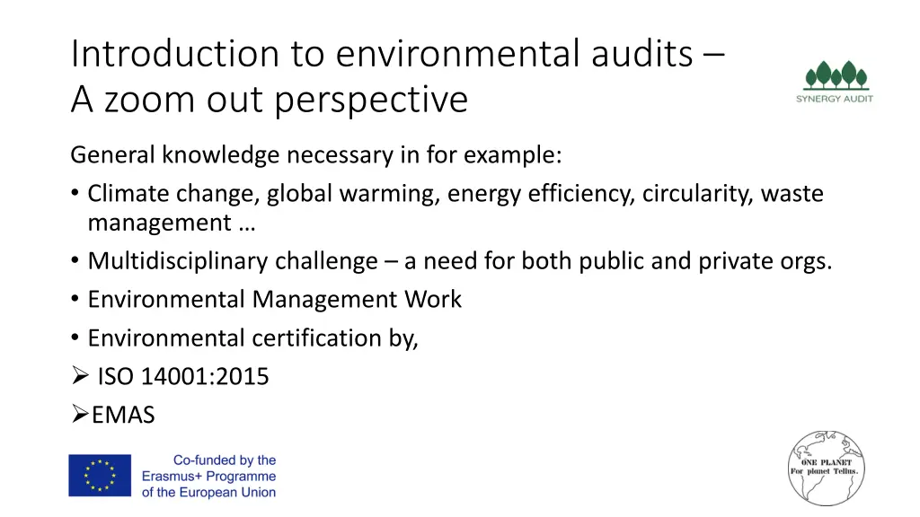 introduction to environmental audits a zoom