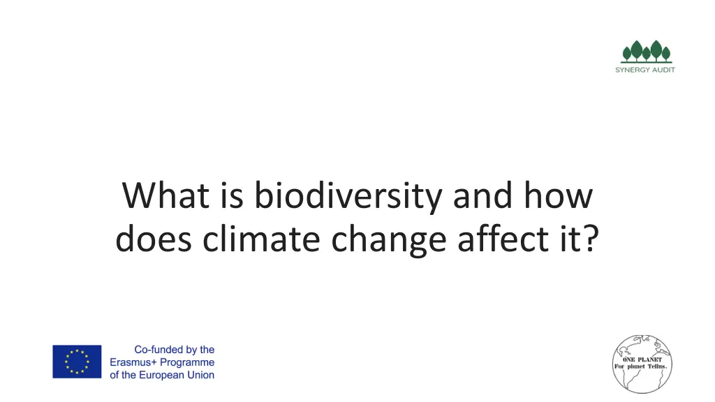 what is biodiversity and how does climate change
