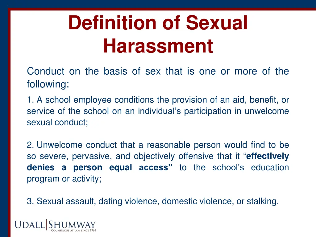 definition of sexual harassment