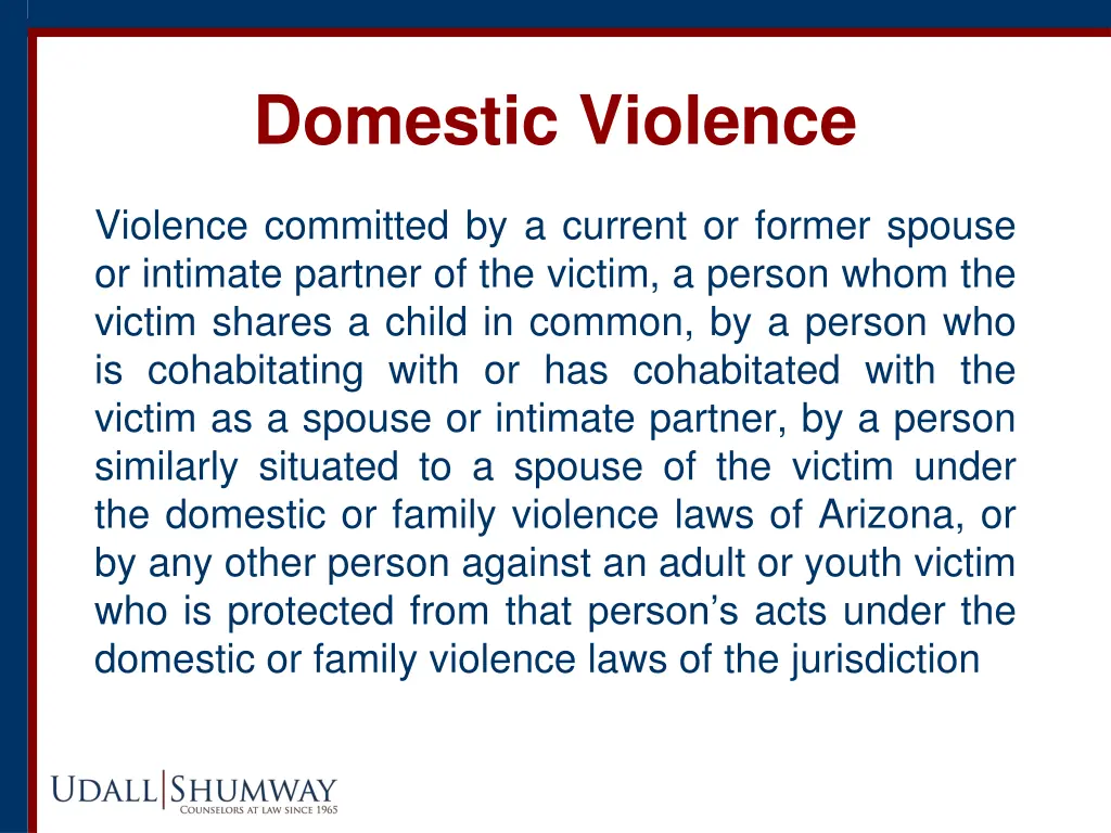 domestic violence