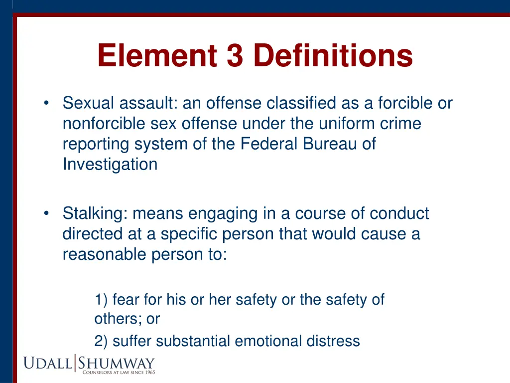 element 3 definitions