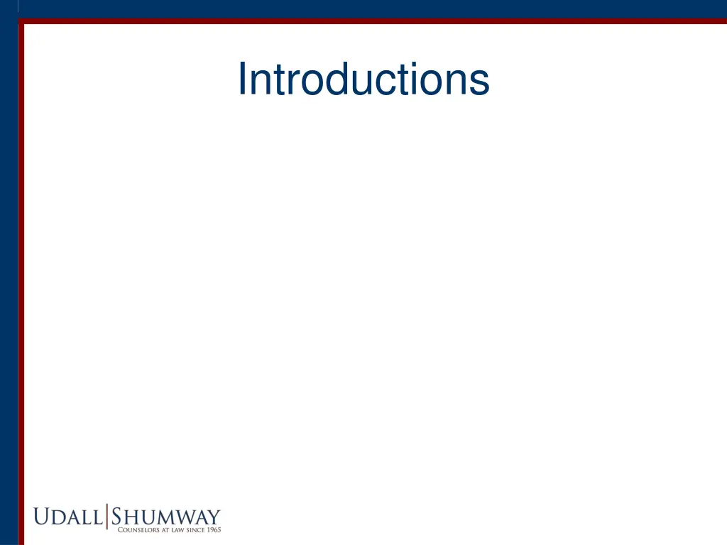 introductions