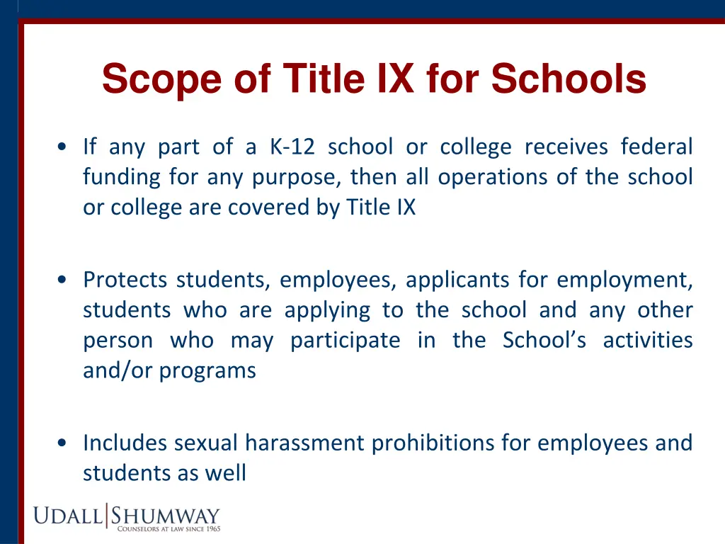 scope of title ix for schools 1