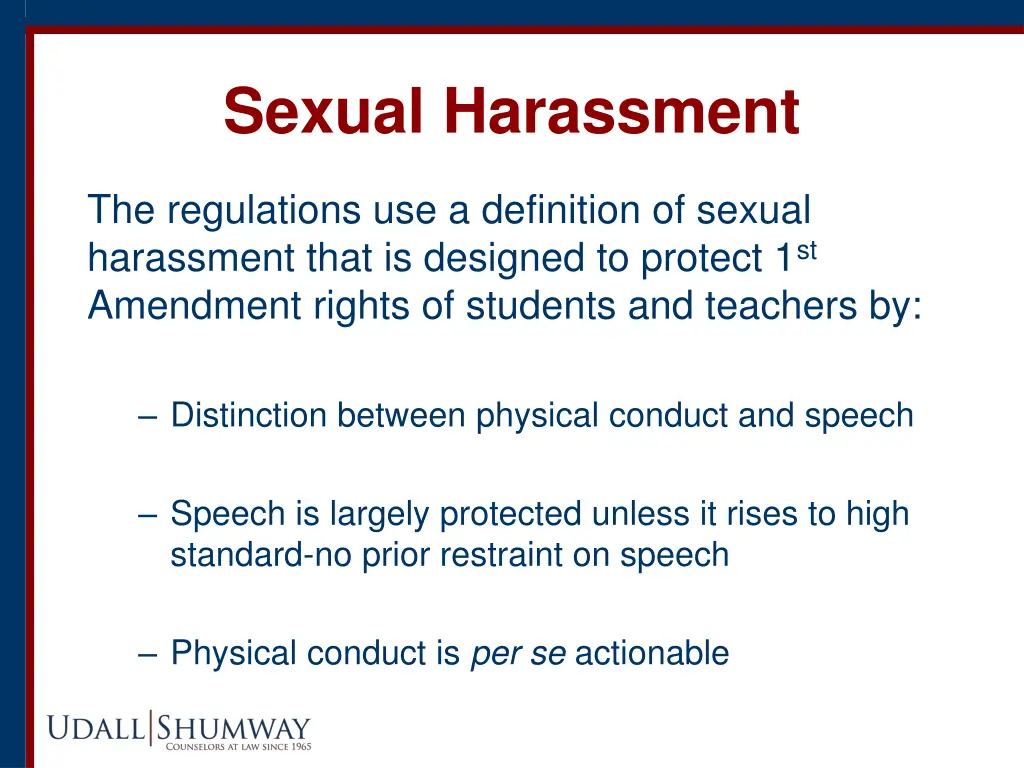sexual harassment