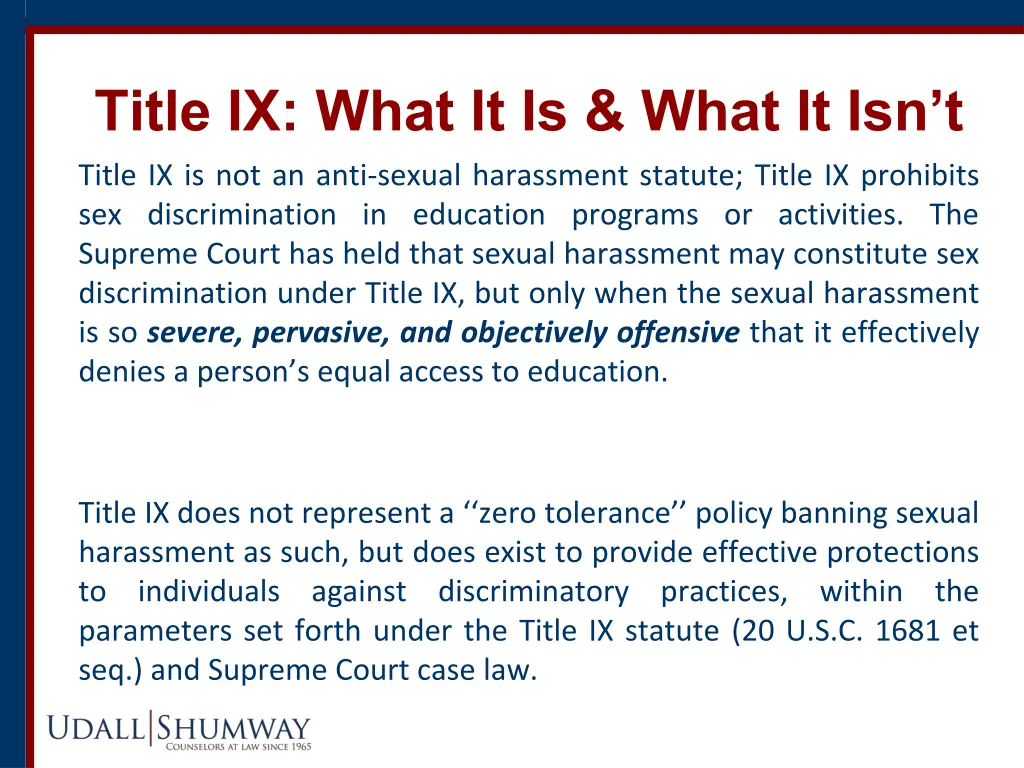title ix what it is what it isn t