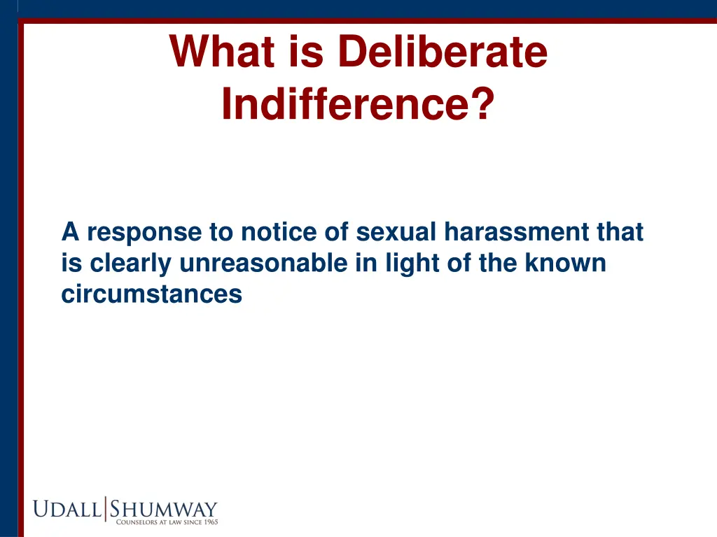 what is deliberate indifference