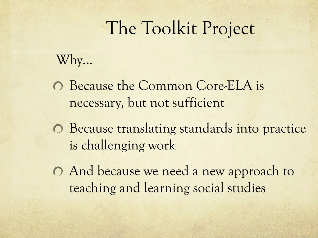 the toolkit project 3
