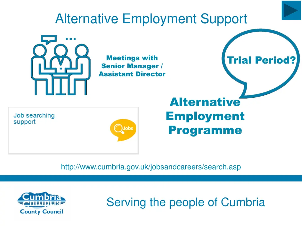 alternative employment support