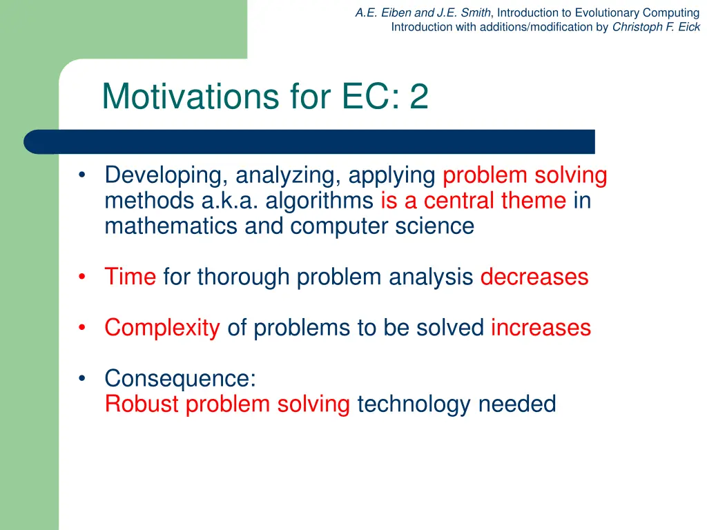a e eiben and j e smith introduction 28
