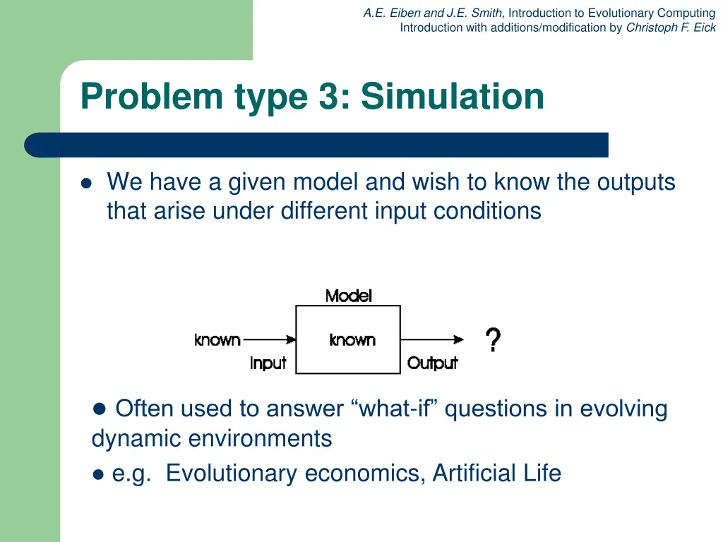 a e eiben and j e smith introduction 36