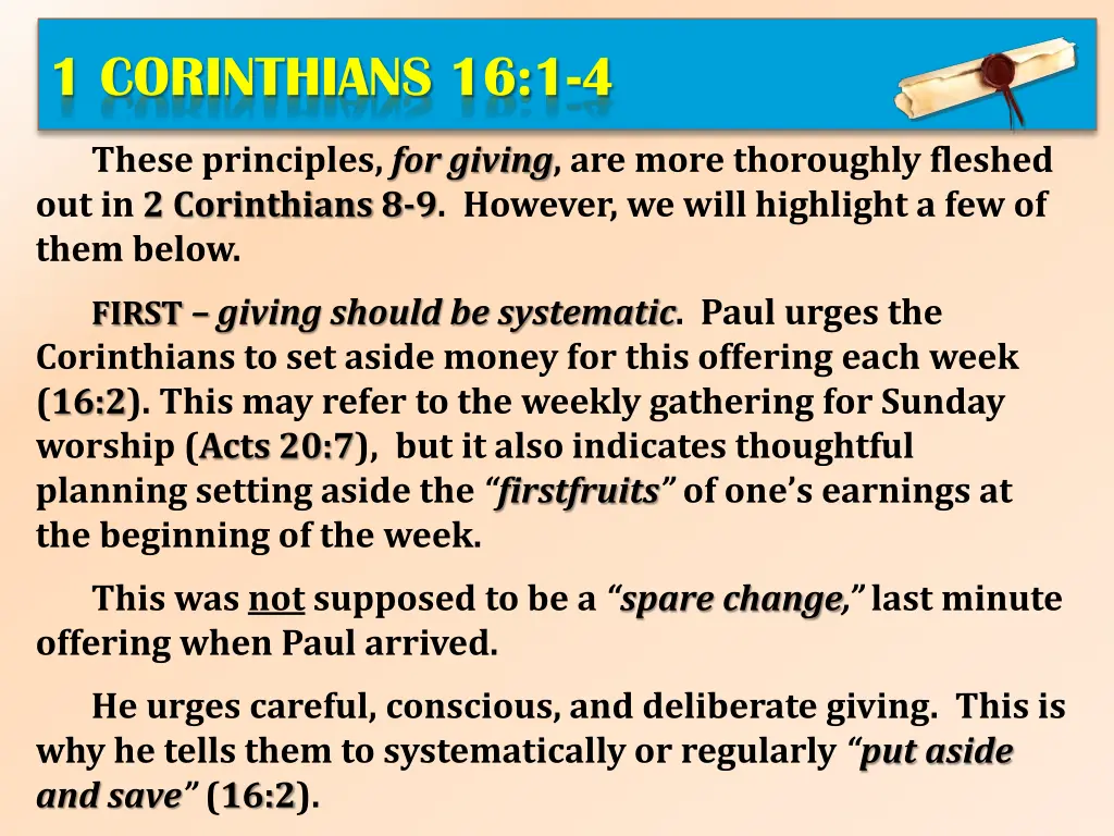 1 corinthians 16 1 4 4