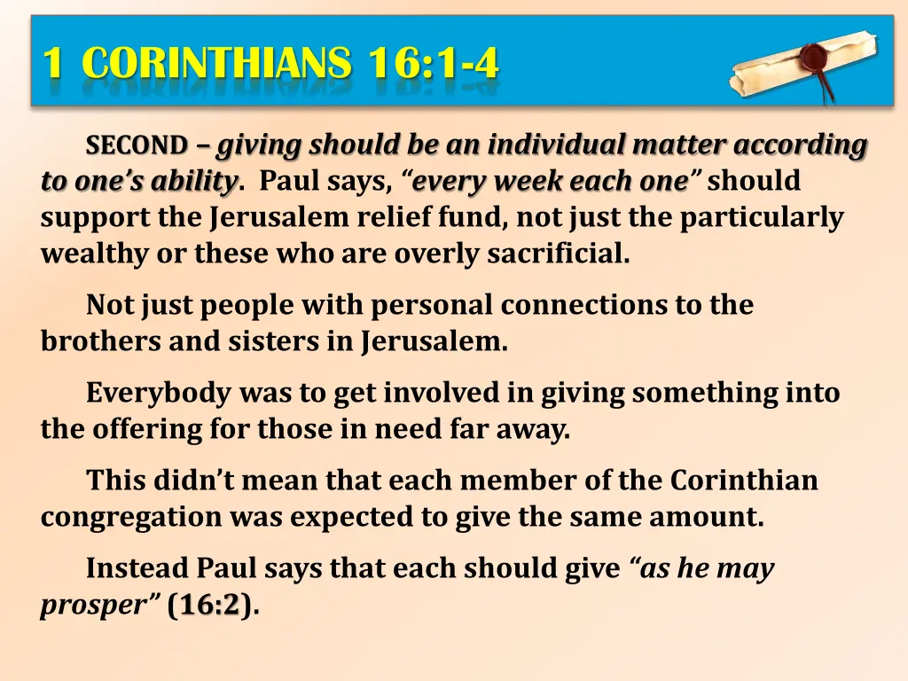 1 corinthians 16 1 4 5