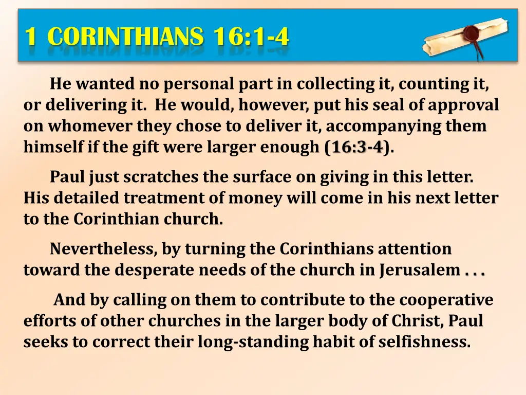 1 corinthians 16 1 4 7