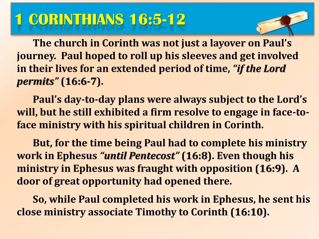 1 corinthians 16 5 12 2