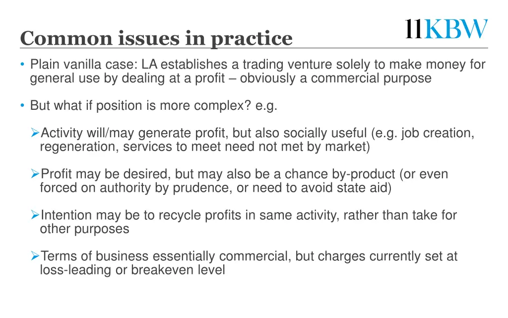 common issues in practice plain vanilla case