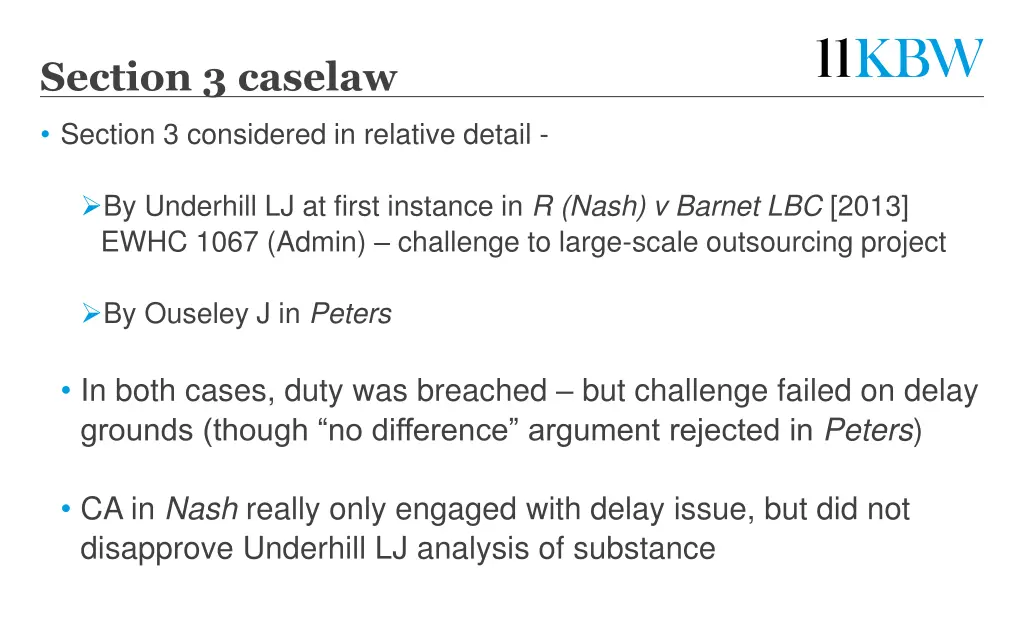 section 3 caselaw