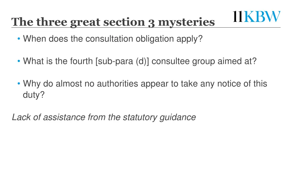 the three great section 3 mysteries