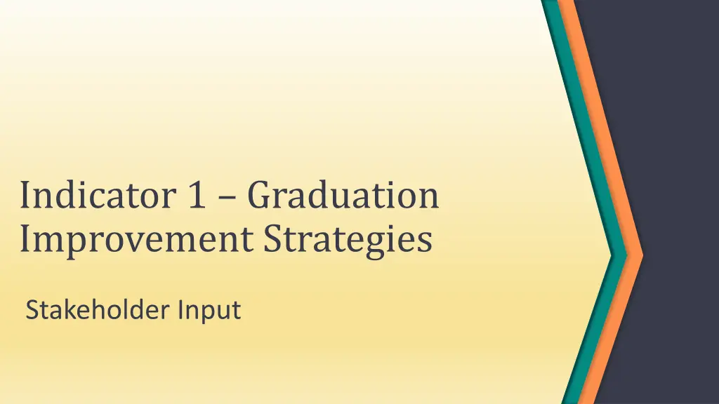 indicator 1 graduation improvement strategies