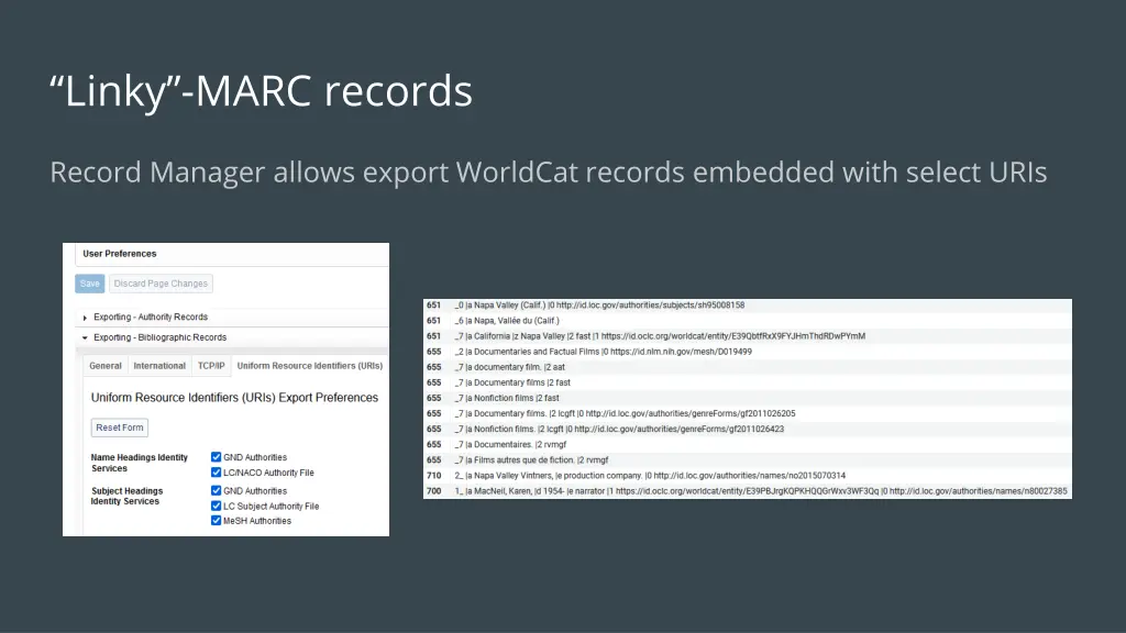 linky marc records
