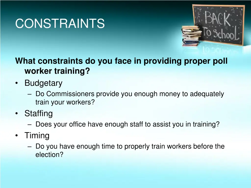 constraints