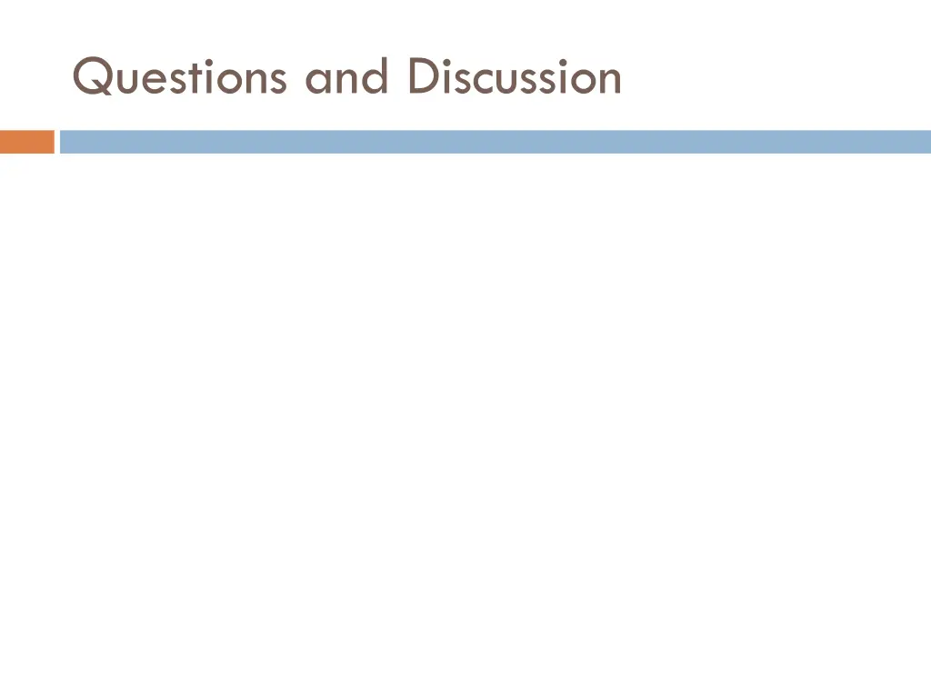 questions and discussion