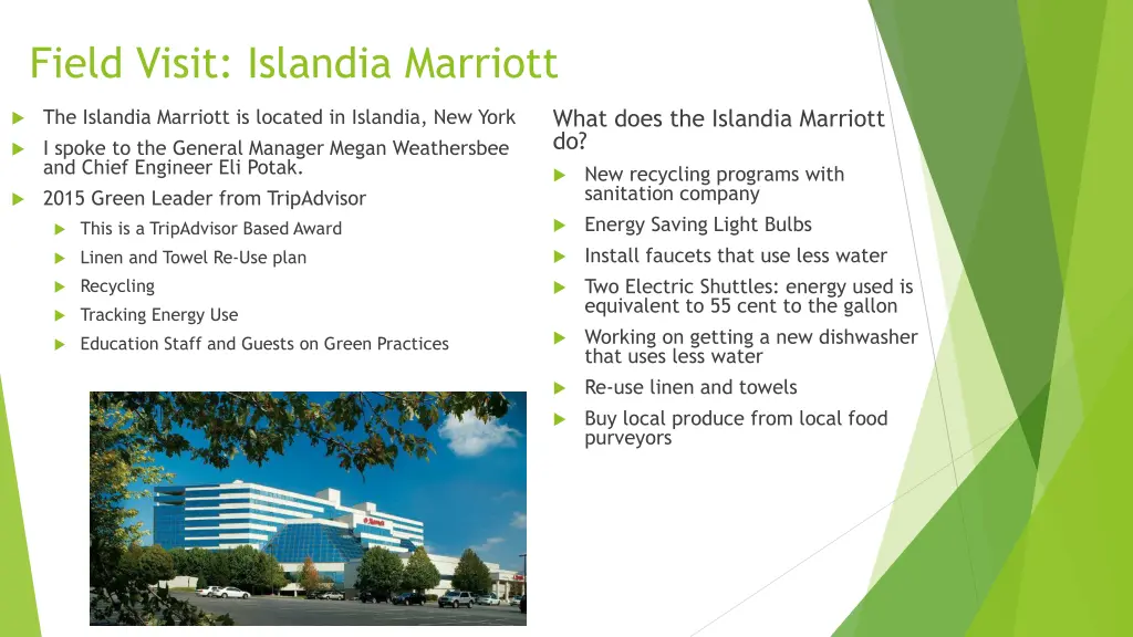 field visit islandia marriott
