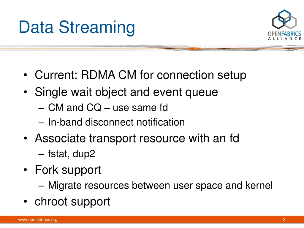 data streaming