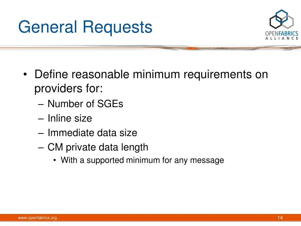 general requests 5