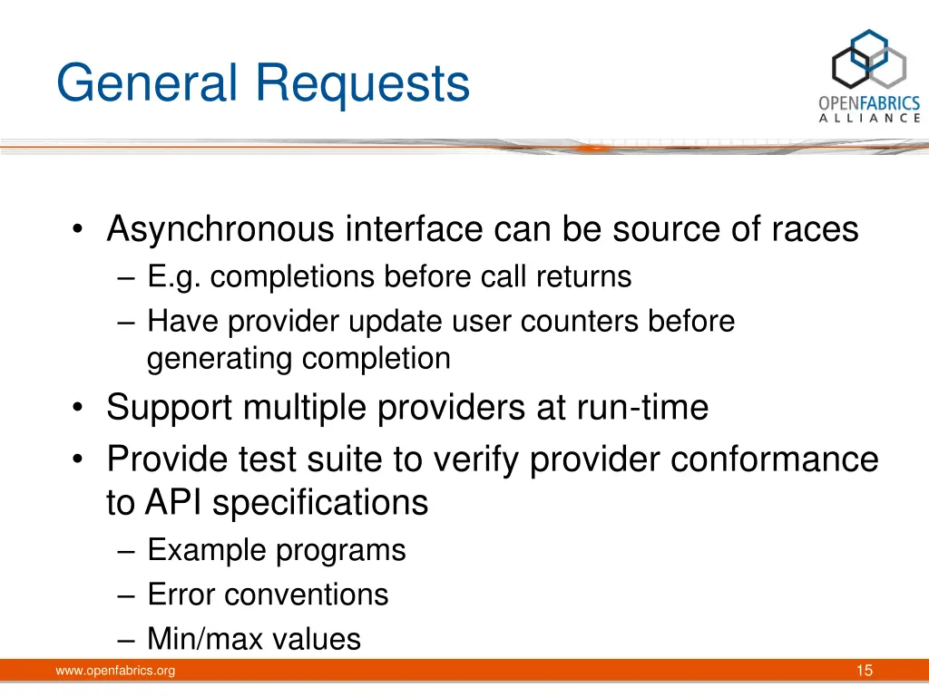 general requests 6