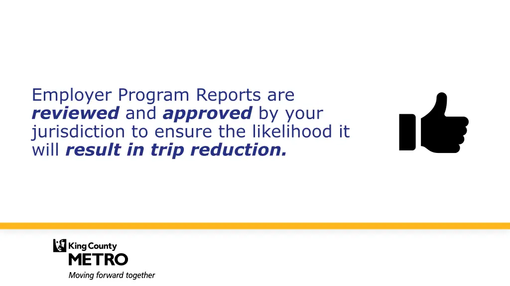 employer program reports are reviewed