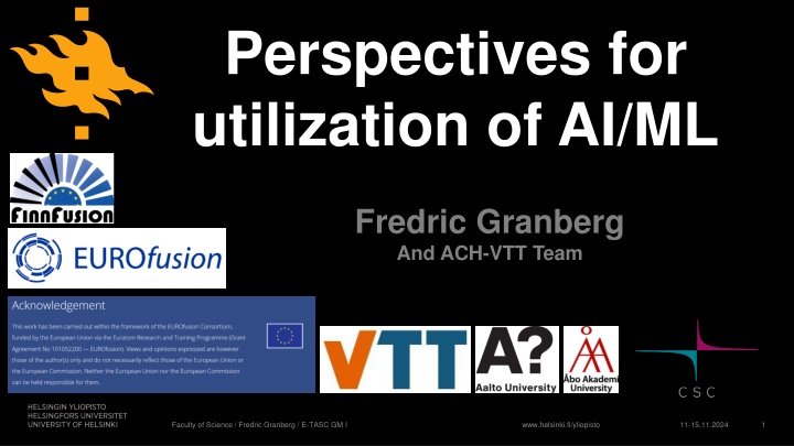 perspectives for utilization of ai ml