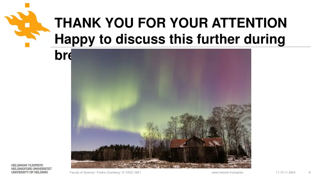 thank you for your attention happy to discuss