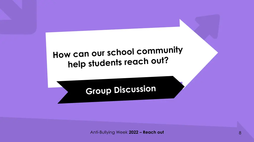 anti bullying week 2022 reach out