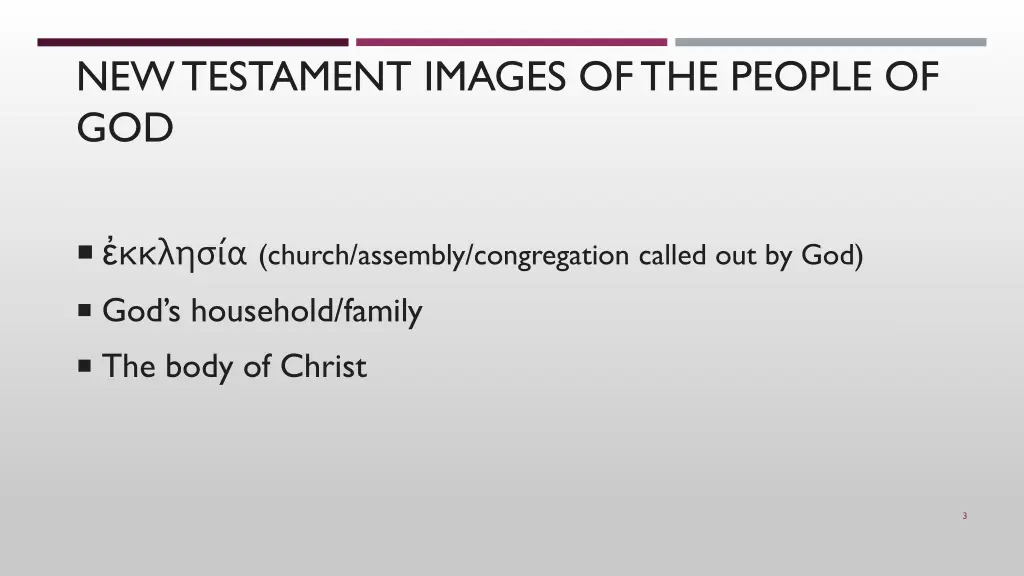 new testament images of the people of god