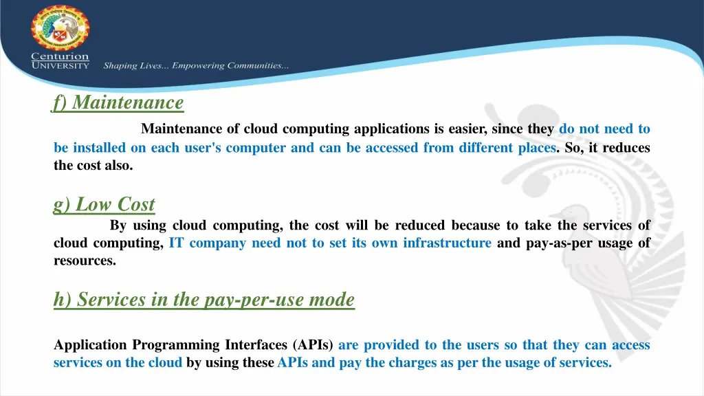 f maintenance maintenance of cloud computing