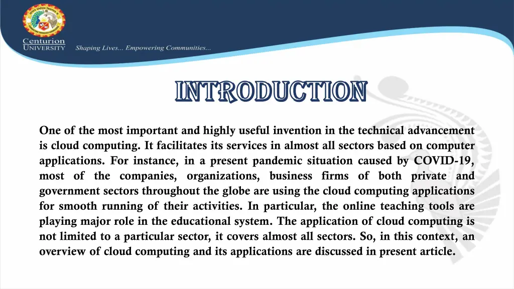introduction introduction