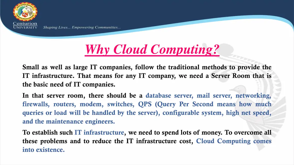 why cloud computing