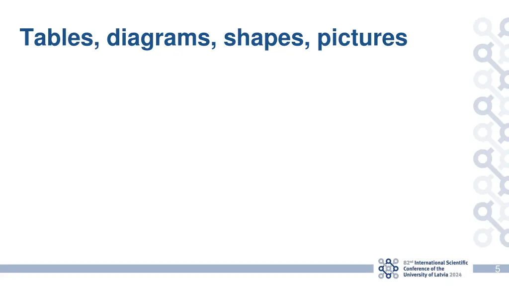 tables diagrams shapes pictures