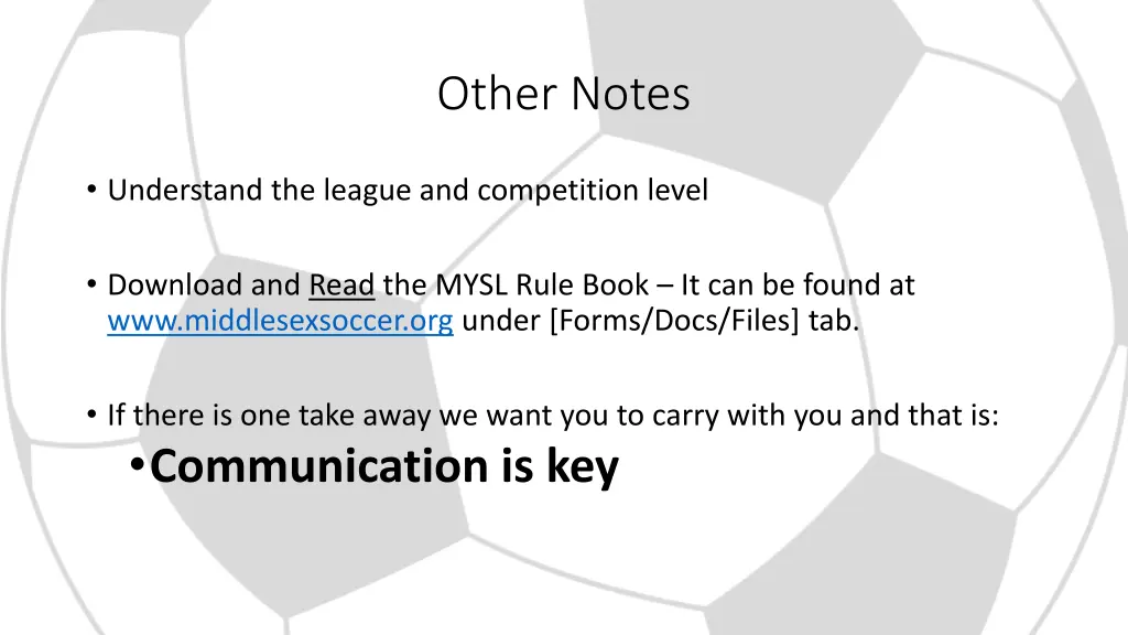 other notes