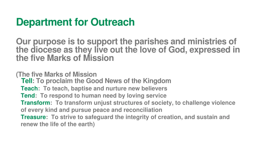 department for outreach 1