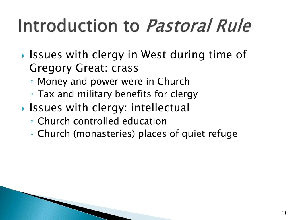 issues with clergy in west during time of gregory