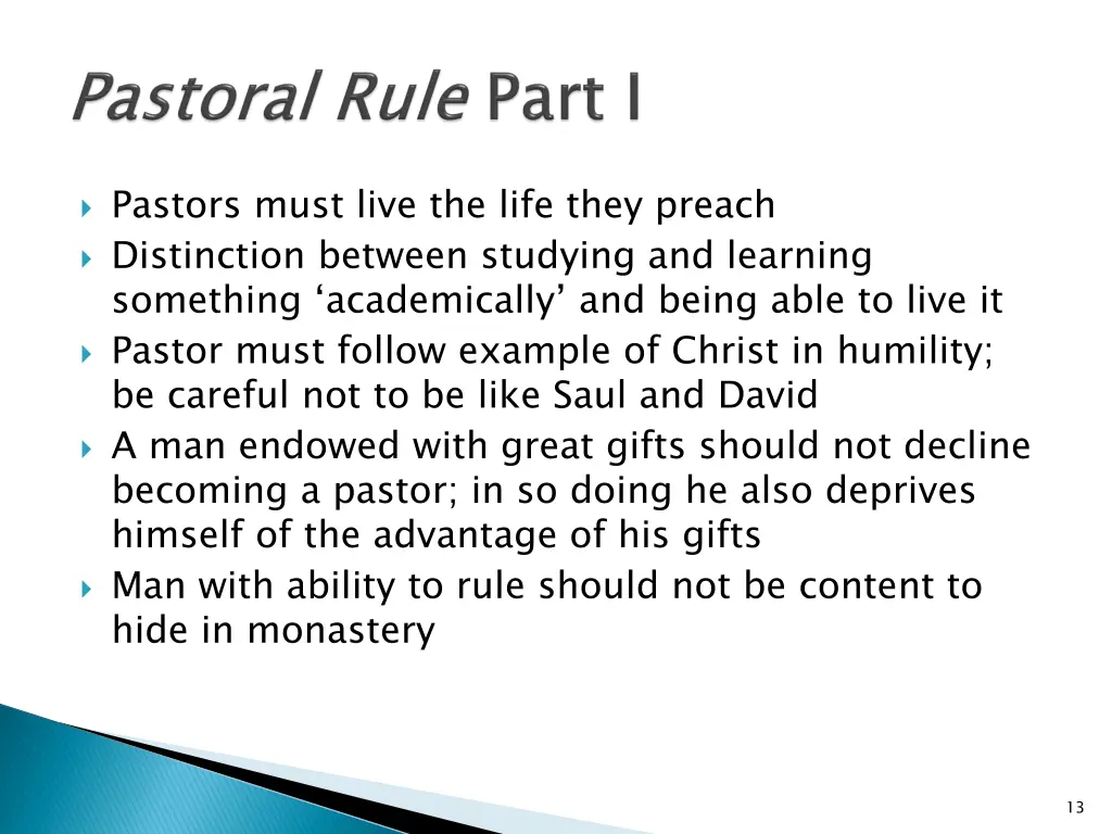 pastors must live the life they preach