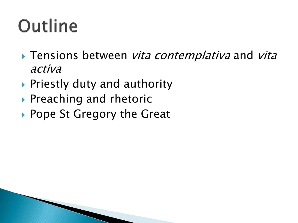 tensions between vita contemplativa and vita