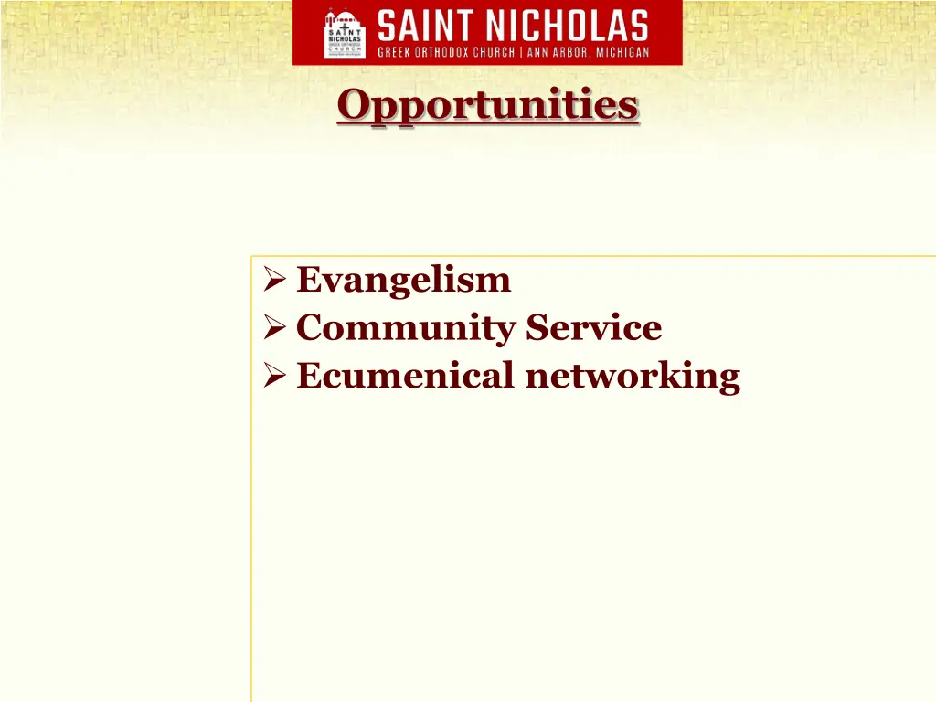 opportunities