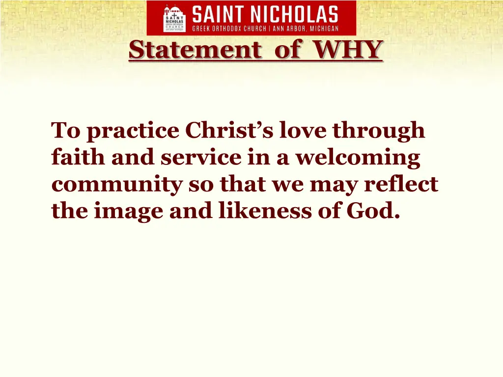 statement of why