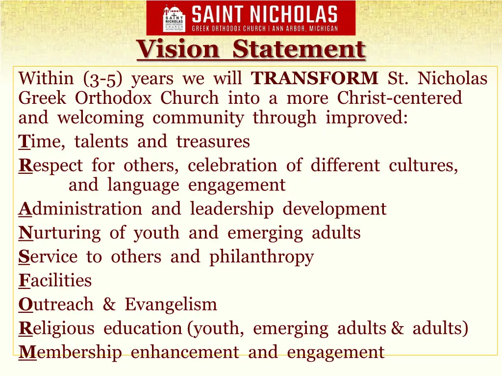vision statement