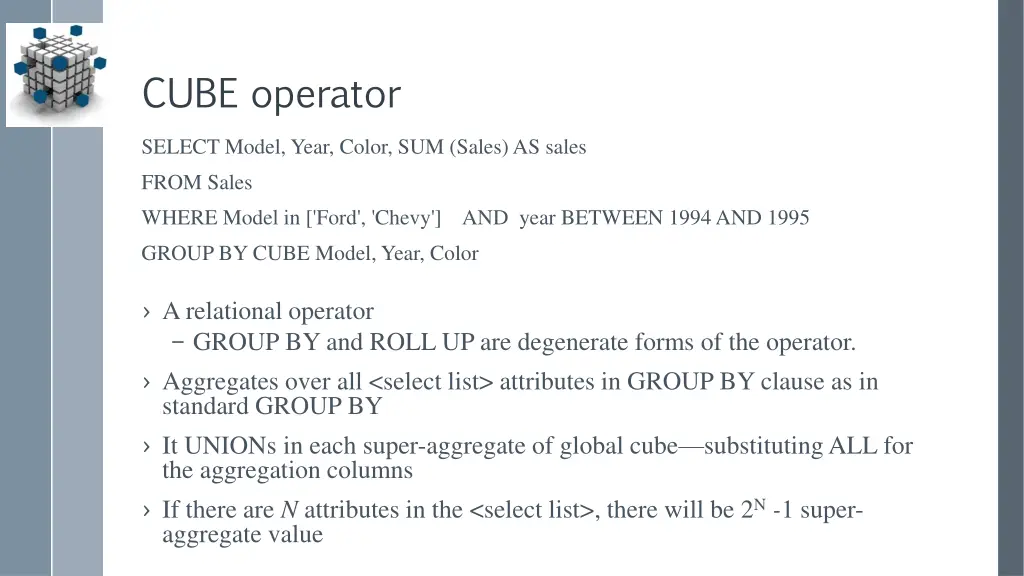 cube operator 1