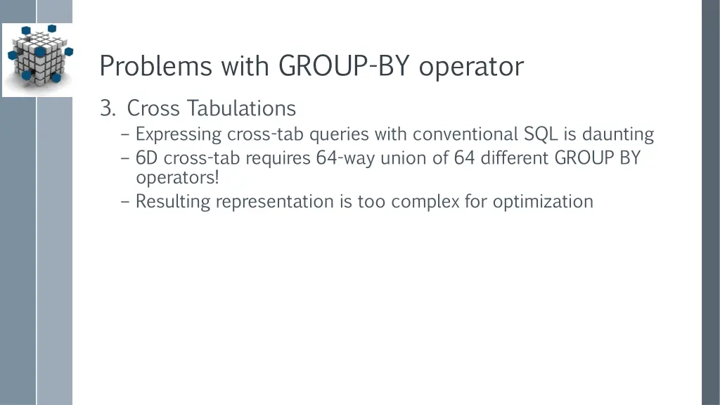 problems with group by operator 2