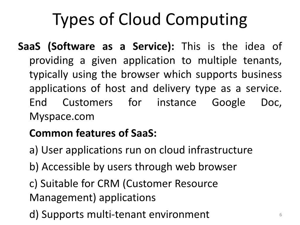types of cloud computing