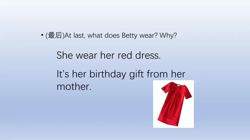 at last what does betty wear why